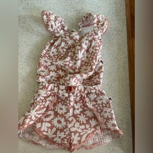 Rabbit Bear Organic girls 2T set